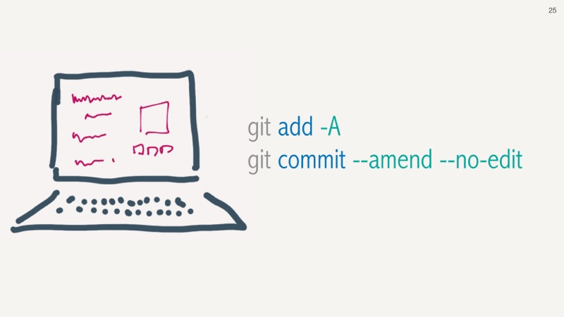 git rebase -i HEAD~25 slide 25