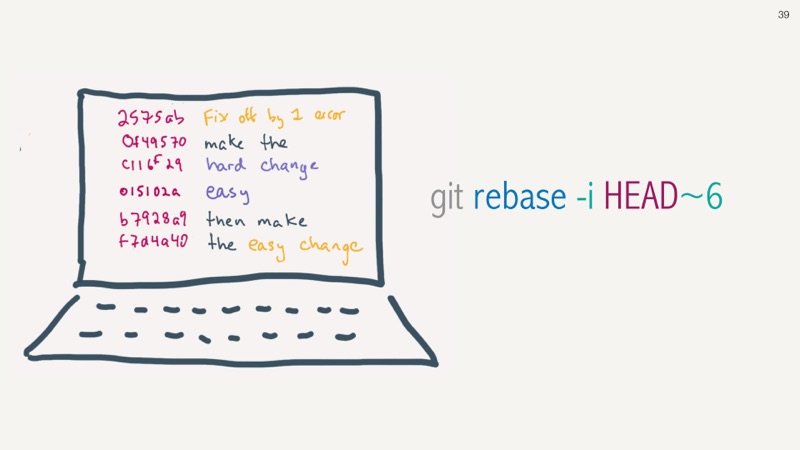 git rebase -i HEAD~25 slide 39